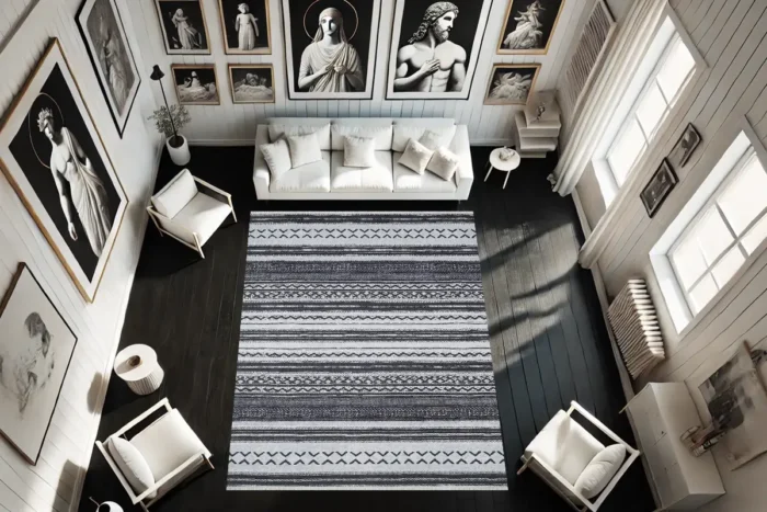 Nordic Rhythm Washable Rug - Image 3