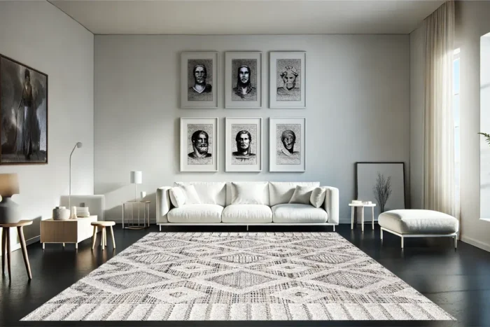 Sapphire Frame Washable Rug - Image 4