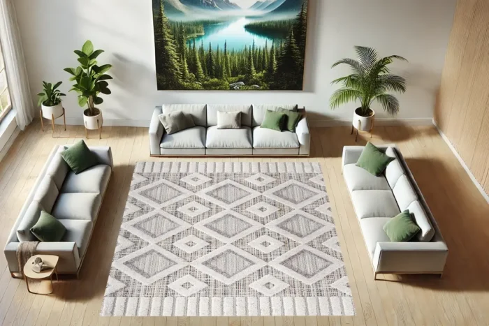 Sapphire Frame Washable Rug - Image 3