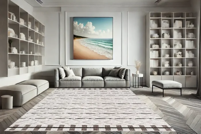Lattice Fjord Washable Rug - Image 4