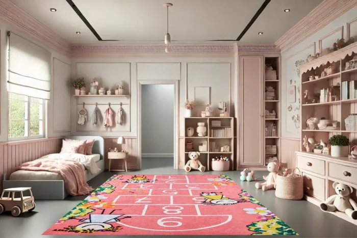 Hopscotch Haven Washable Rug - Image 2