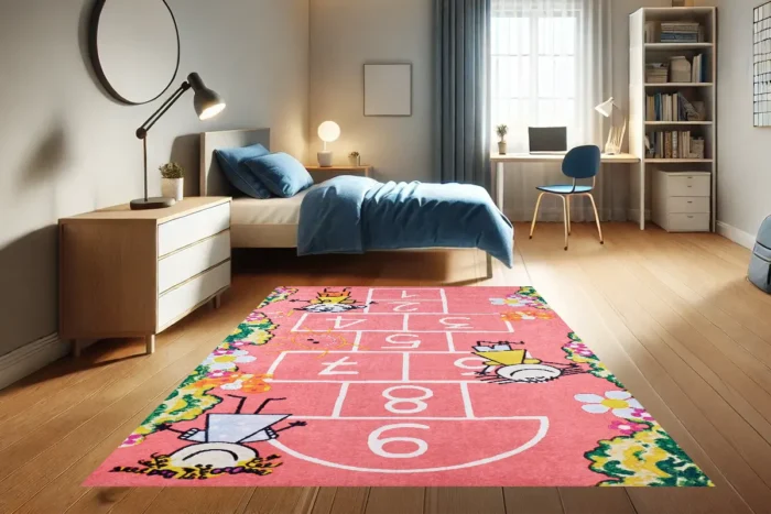 Hopscotch Haven Washable Rug - Image 4