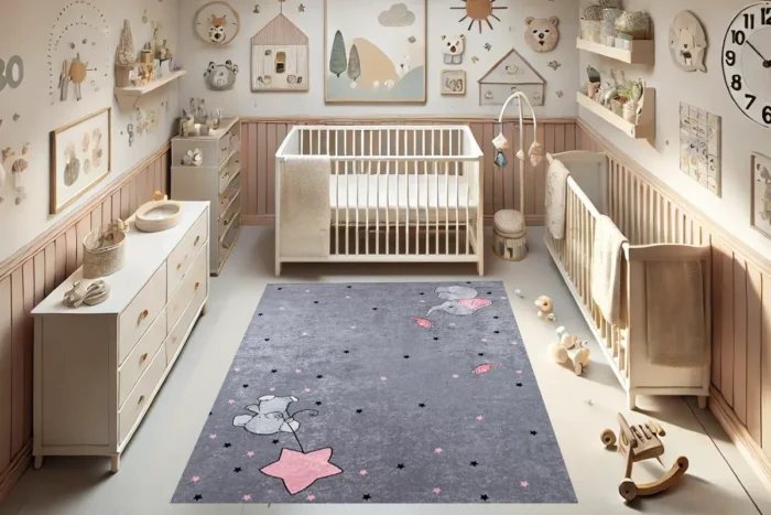 Starry Elephant Wishes Washable Rug - Image 4