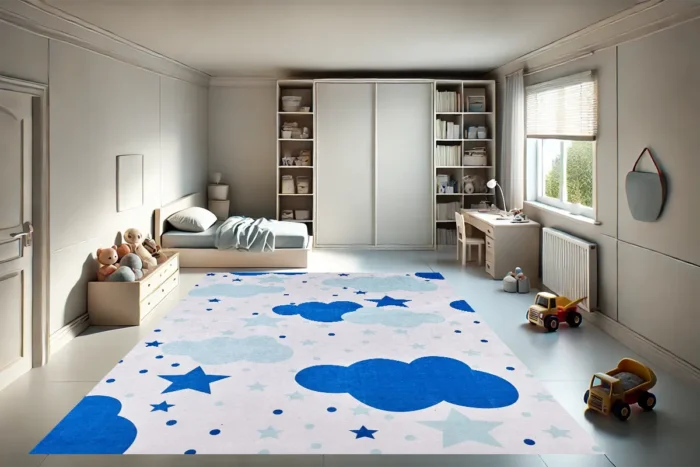 Cloudy Star Chase Washable Rug - Image 2