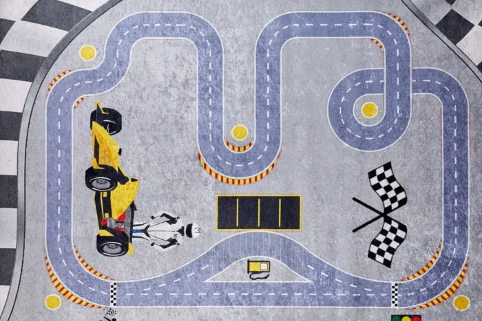 Grand Prix Raceway Washable Rug - Image 1