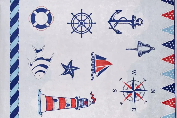 Nautical Explorer Washable Rug - Image 1