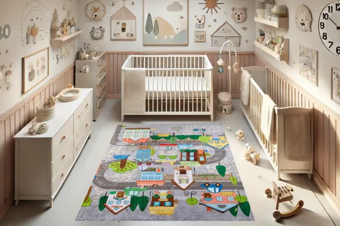 Village Roads Washable Rug - Image 4