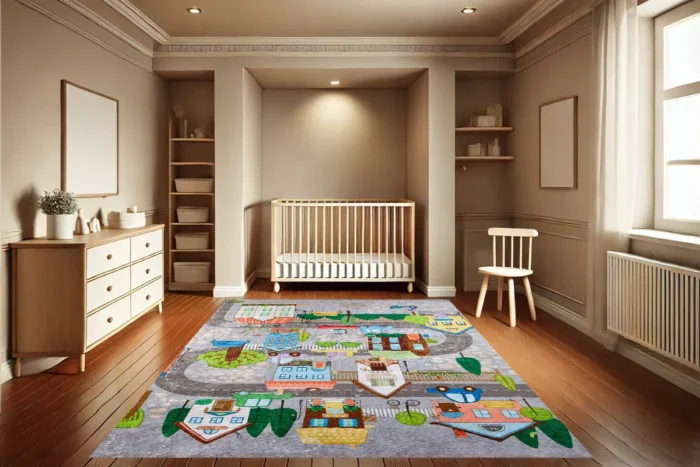 Village Roads Washable Rug - Image 3