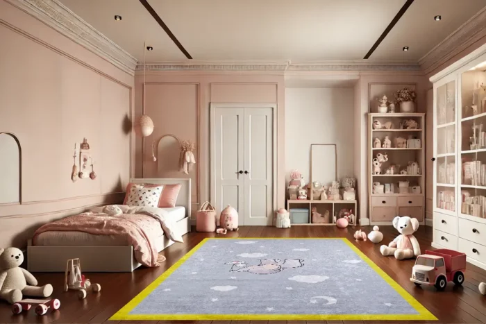 Dreamy Elephant Washable Rug - Image 4