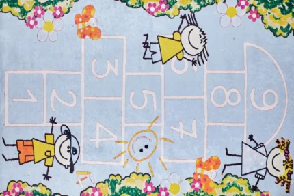 Hopscotch Playland Washable Rug Hopscotch Playland Washable Rug