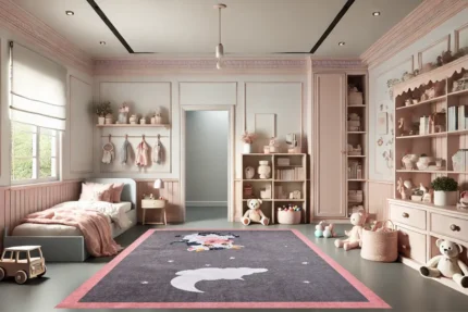 Moonlit Cow Washable Rug Moonlit Cow Washable Rug