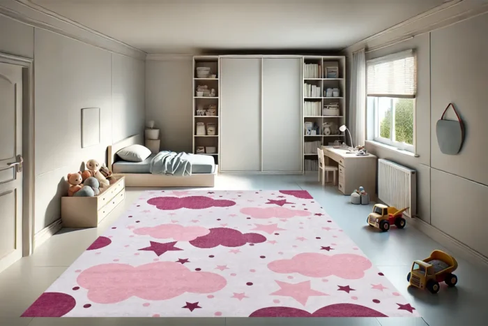 Dreamy Clouds Washable Rug - Image 2