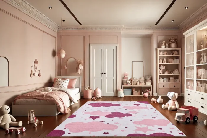 Dreamy Clouds Washable Rug - Image 4