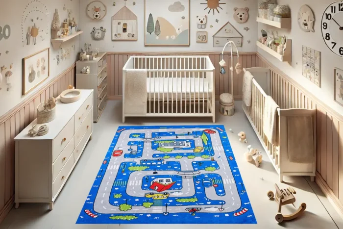 Little Drivers Washable Rug - Image 4