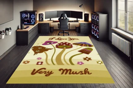 Mushroom Groove Gaming Rug Mushroom Groove Gaming Rug