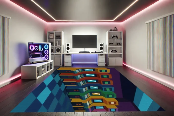 Arcade Galaxy Gaming Rug - Image 3