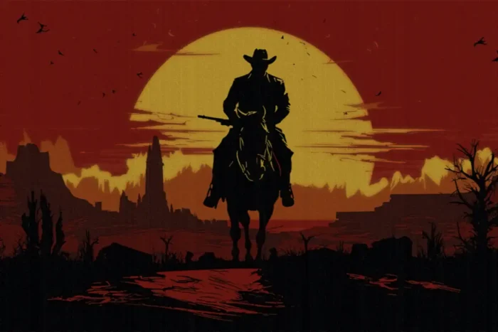 Sundown Frontier Gaming Rug - Image 1