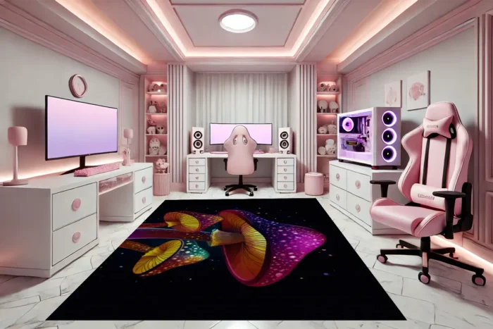 Cosmic Shroom Gaming Rug - Image 2