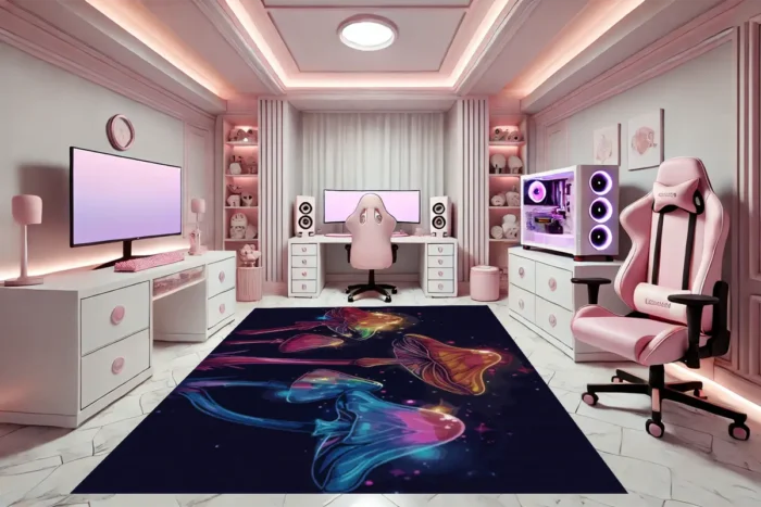 Mystic Mushroom Glow Gaming Rug - Image 2