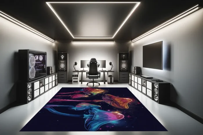 Mystic Mushroom Glow Gaming Rug - Image 4
