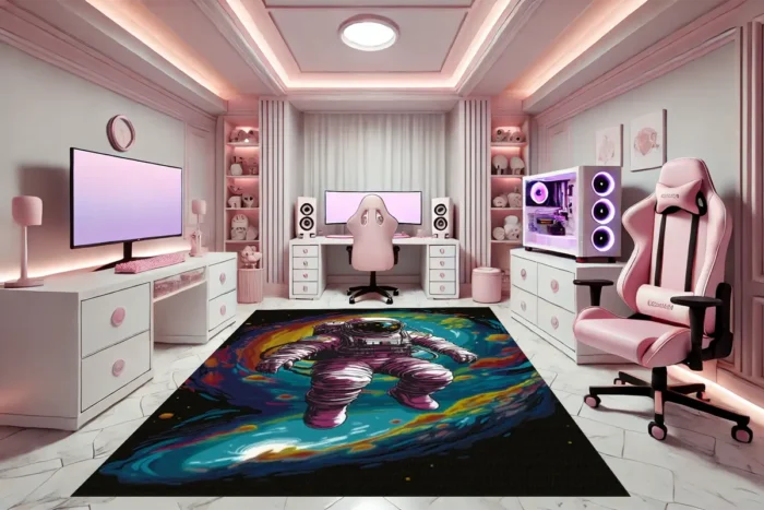 Cosmic Drift Gaming Rug - Image 2
