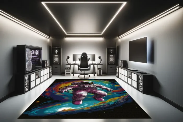 Cosmic Drift Gaming Rug - Image 4