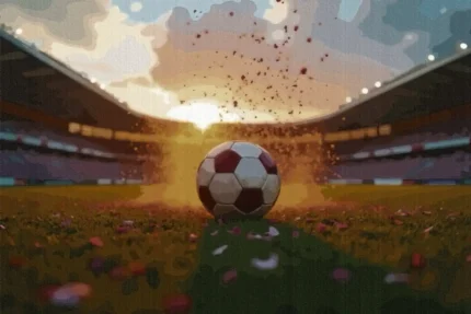 Sunset Goal Gaming Rug Sunset Goal Gaming Rug