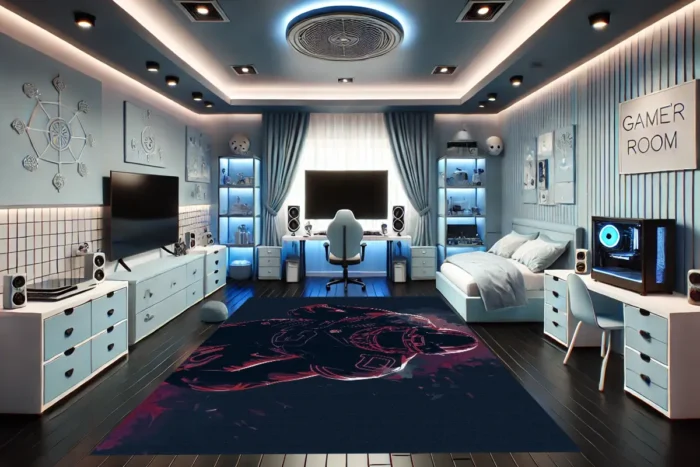 Gridiron Shadow Gaming Rug - Image 3