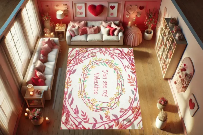Valentine Whimsy Washable Rug - Image 2