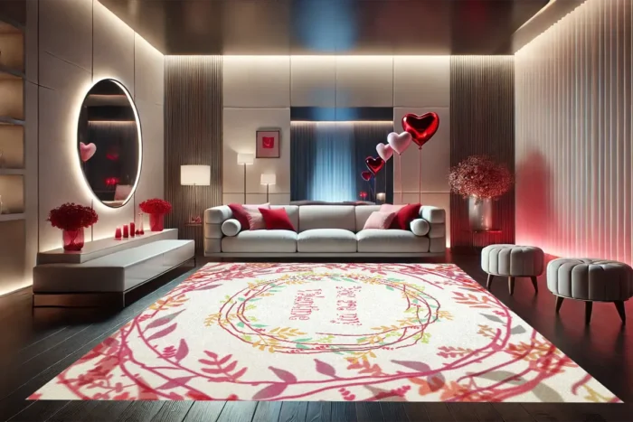 Valentine Whimsy Washable Rug - Image 4