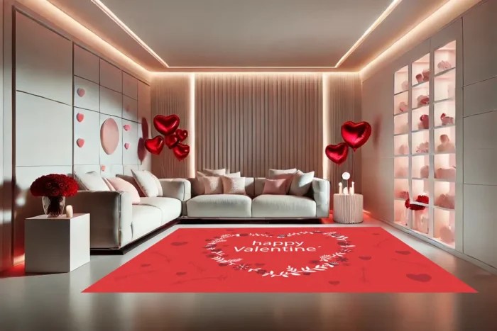Valentine Garland Washable Rug - Image 3