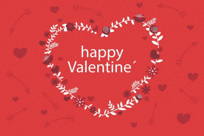 Valentine Garland Washable Rug - Image 1