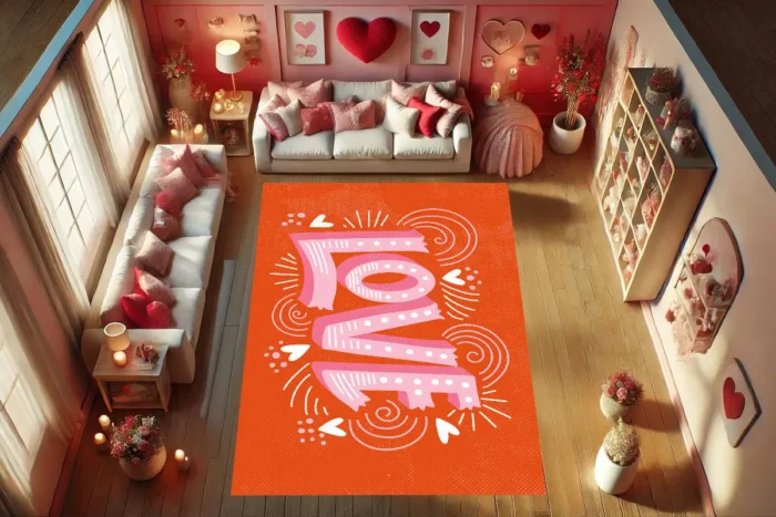 Vibrant Love Washable Rug - Image 2