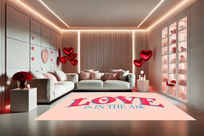 Love Is in the Air Washable Rug - Image 4
