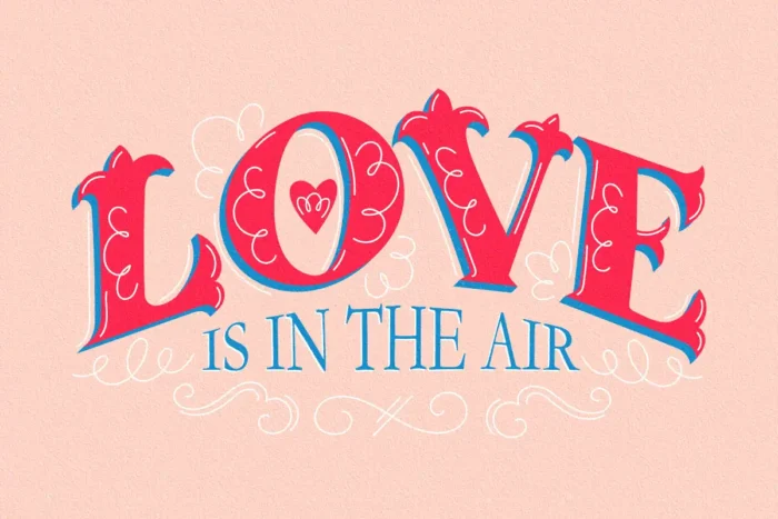 Love Is in the Air Washable Rug - Image 1