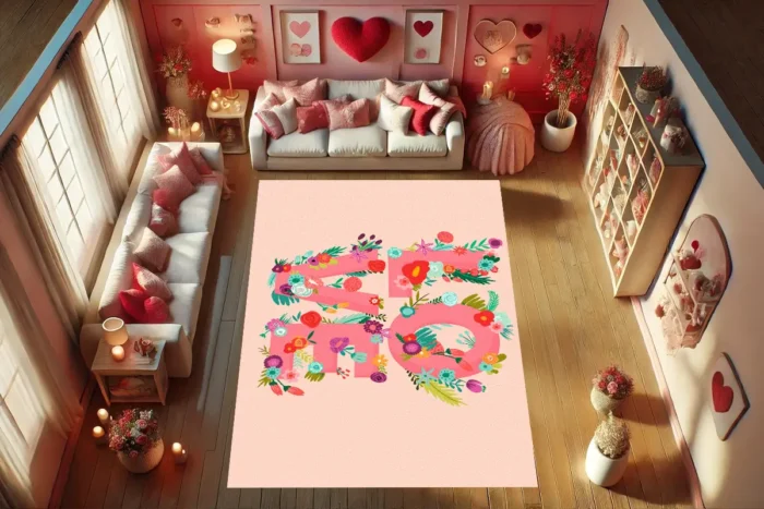 Floral Love Delight Rug - Image 3