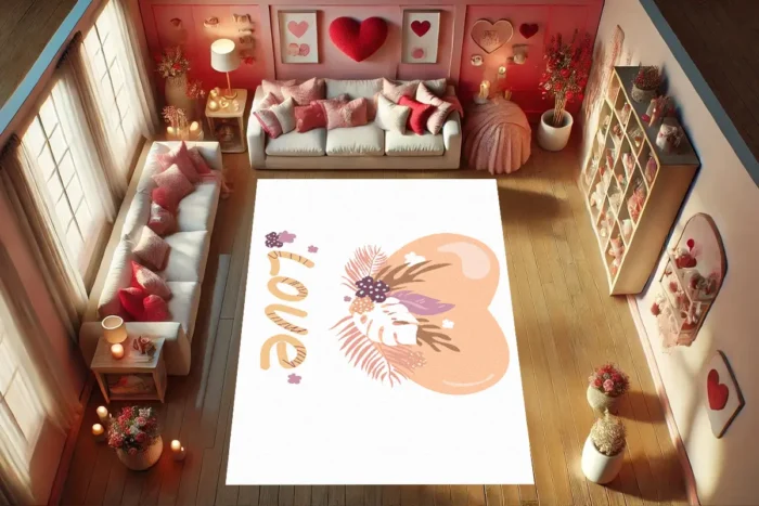 Tropical Love Blossom Rug - Image 4