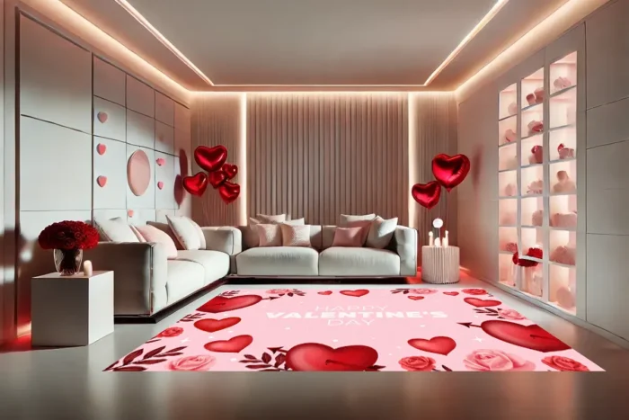 Cupid's Heart Washable Rug - Image 2