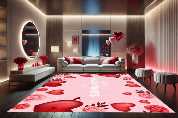 Cupid's Heart Washable Rug - Image 3