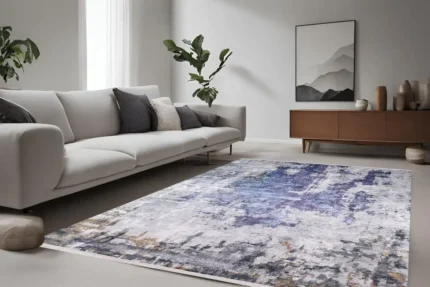 Violet Mist Washable Rug Violet Mist Washable Rug