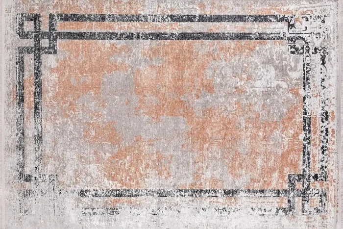 Terracotta Frame Washable Rug - Image 1