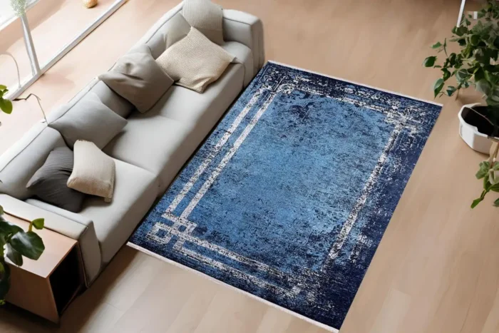 Azure Frame Washable Rug - Image 3