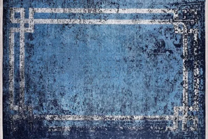 Azure Frame Washable Rug Azure Frame Washable Rug