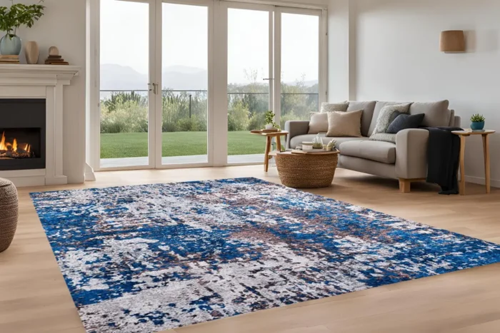 Azure Mist Washable Rug - Image 2