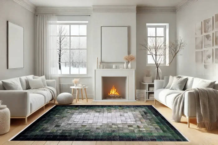 Forest Pixel Washable Rug - Image 4