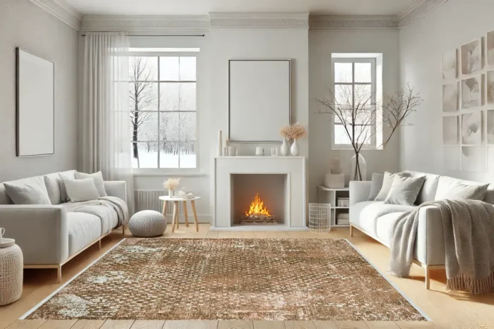 Earth Tone Washable Rug - Image 4