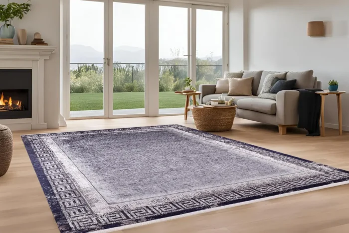 Classic Greek Border 6 Washable Rug - Image 2