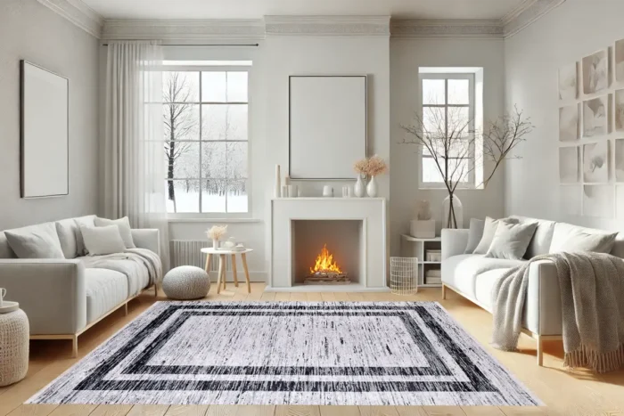 Minimalist Striped Washable Rug - Image 4