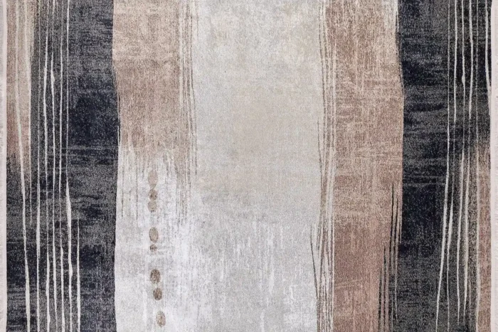 Earthy Stripes Washable Rug - Image 1
