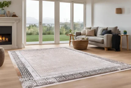 Classic Greek Border 2 Washable Rug Classic Greek Border 2 Washable Rug
